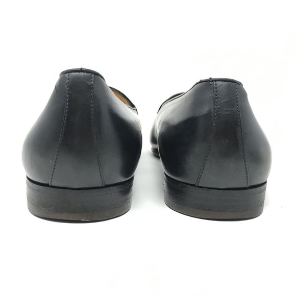 Men\'s Salvatore Ferragamo Loafers Shoes Size 9 2E Black Genuine Ostrich Claw main image 7